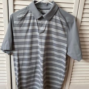 Under Armour mens striped polo size M
